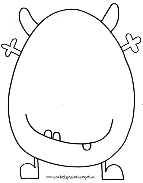 Printable Blank Monster Template