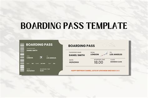 Printable Boarding Passes