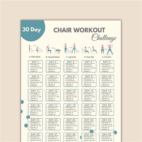 Printable Chair Workouts For Men
