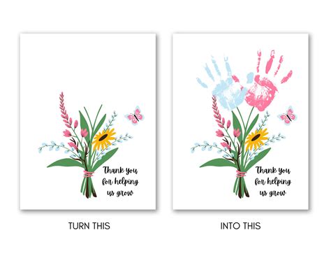 Printable Handprint Flower Template