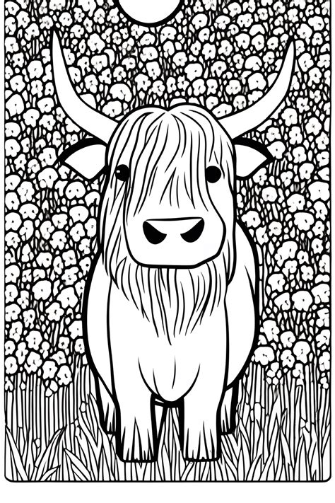 Printable Highland Cow