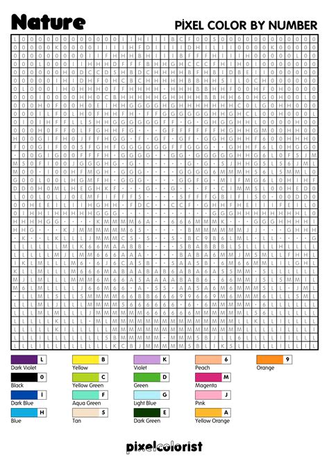 Printable Pixel Art Coloring Pages
