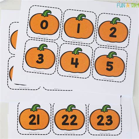 Printable Pumpkins With Numbers