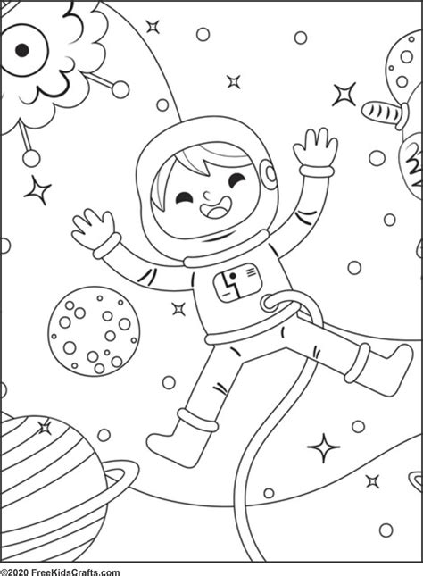 Printable Space Colouring Pages