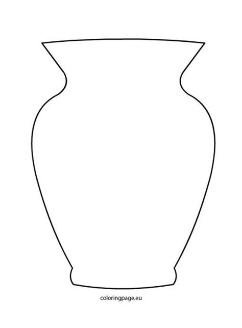Printable Vase Outline