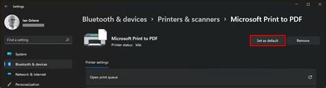 printer settings