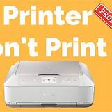 printer won't print