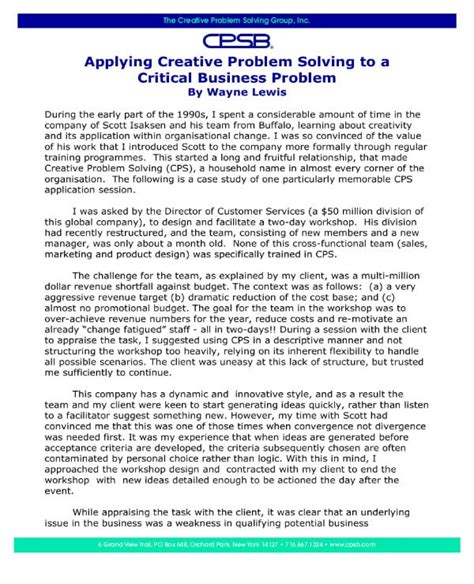 problem solution proposal examples