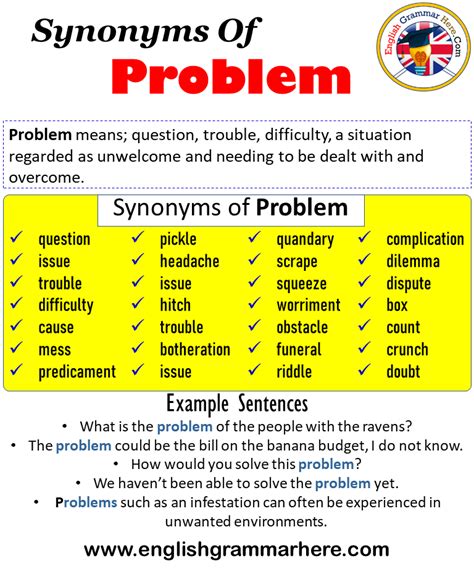 problem solver synonym list