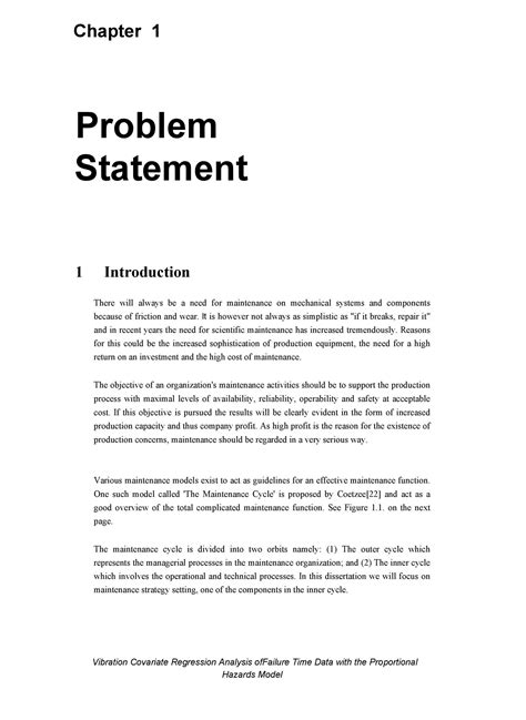 problem statement introduction example