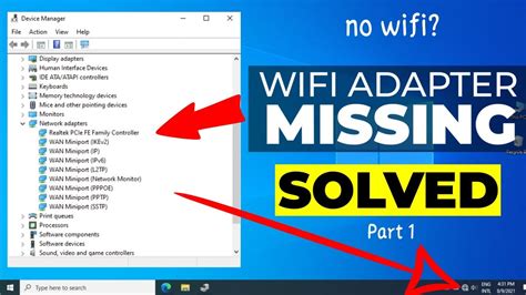 problem with wireless adapter windows 10