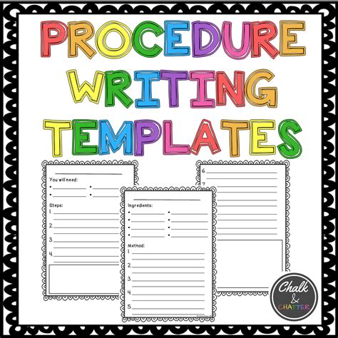 procedure writing template
