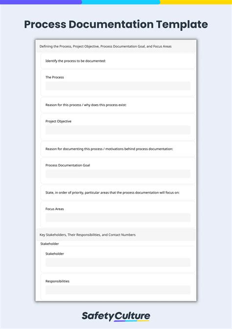 process documentation template pdf