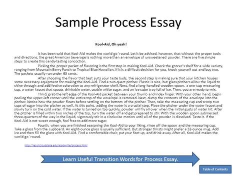 process thesis example
