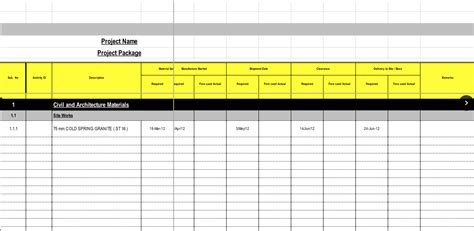 procurement report template excel