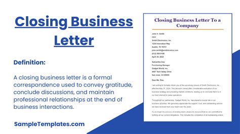 Professional closing of a letter