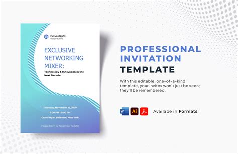 Professional Invitation Word