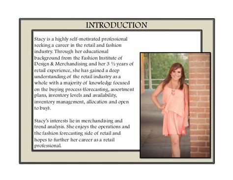 professional portfolio introduction examples