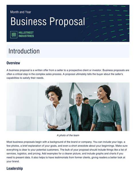 professional proposal