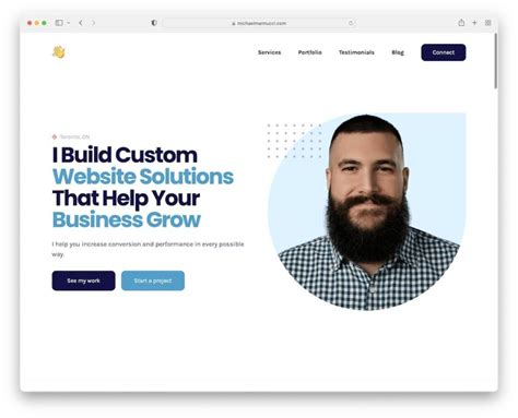 profile website examples