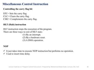 program control instructions pdf
