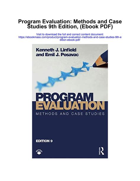 program evaluation methods and case studies 9th edition