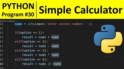 program for simple calculator in python