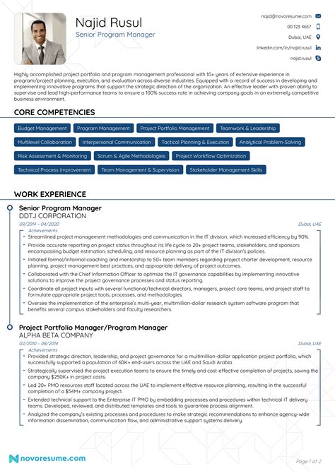 program manager example