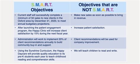 program objective examples