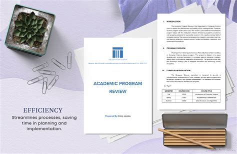 program review template word