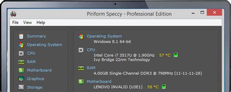 program that shows pc specs