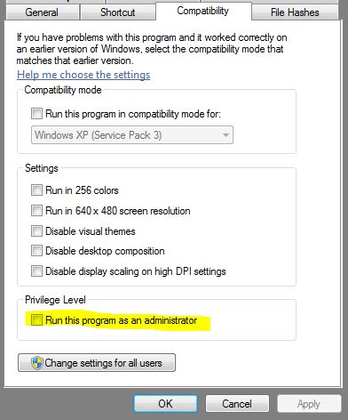 program won't open unless i run as administrator