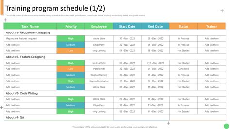 programming calendar template