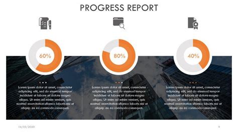 progress report presentation template free