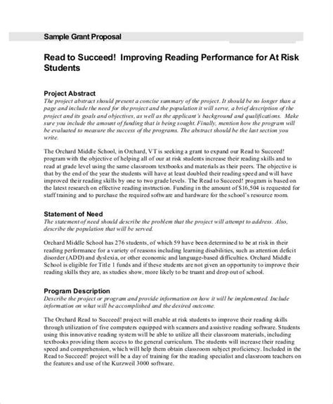 project abstract example grant