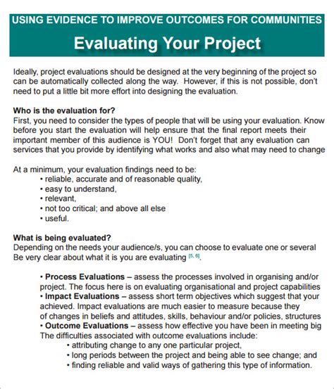 project appraisal example pdf