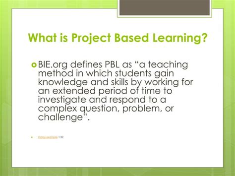 project based learning explained