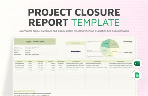 project closure report template excel free download