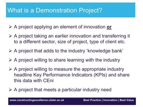 project demonstration meaning