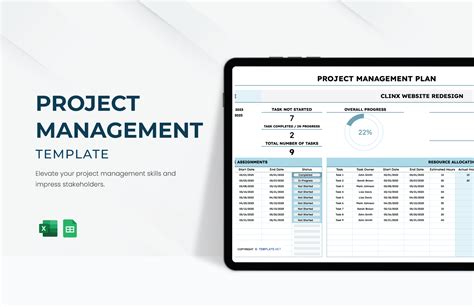 project document tracker template excel