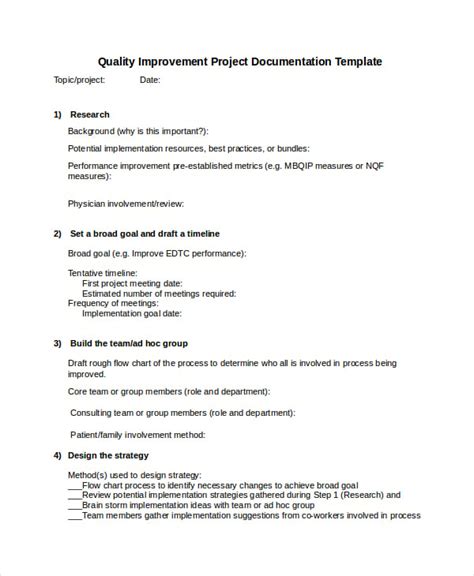 project documentation template word free download