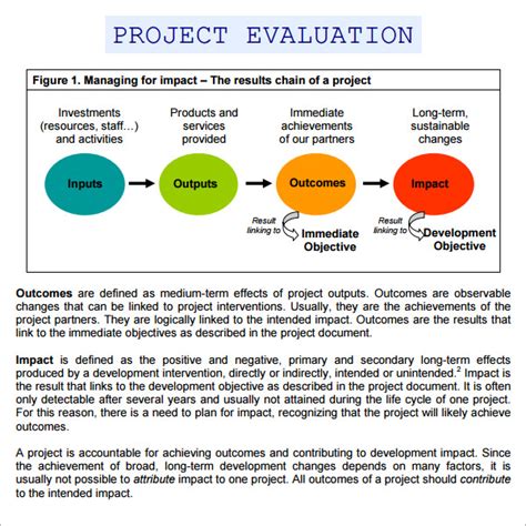project evaluation template