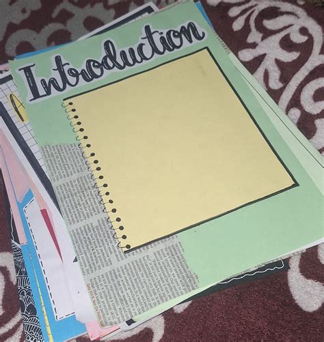 project file introduction decoration ideas