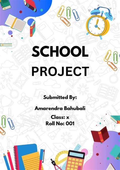 project first page example