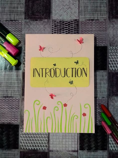 project introduction decoration ideas