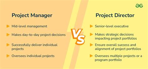 project manager and project director difference