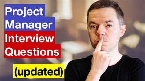 project manager interview questions and answers youtube
