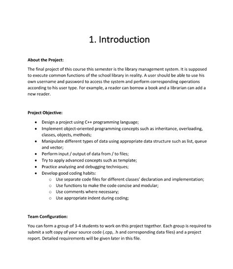 project manager introduction sample