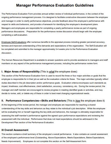 project manager performance review comments examples