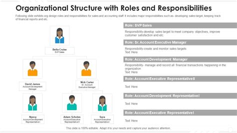 project organizational structure roles and responsibilities